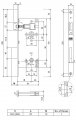B00598.50.34 Замок межкомнатный (box) WC защелка вверху AGB GRAND (матовый хром)