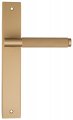Дверная ручка на планке Fratelli Cattini "UNA X" PL08-BS матовая латунь