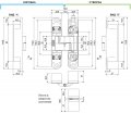 E30200.02.42 Петля скрытой установки AGB ECLIPSE 3.0 (бронза) + комплект накладок