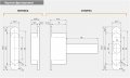 E39000.03.34 Петля скрытой установки AGB ECLIPSE SELF 3.2 (матовый хром) + комплект накладок