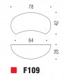 Ручка кнопка модерн COLOMBO DESIGN F109-CM матовый хром