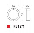 Ручка кнопка модерн COLOMBO DESIGN F517/1-NM матовый черный
