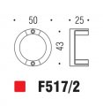 Ручка кнопка модерн COLOMBO DESIGN F517/2-CR полированный хром