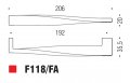 Ручка скоба модерн COLOMBO DESIGN F118FA-CR полированный хром 192 мм