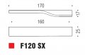 Ручка скоба модерн COLOMBO DESIGN F120SX-CR полированный хром 160 мм