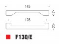 Ручка скоба модерн COLOMBO DESIGN F130E-NM матовый черный 128 мм