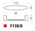 Ручка скоба модерн COLOMBO DESIGN F138D-CM матовый хром 96 мм